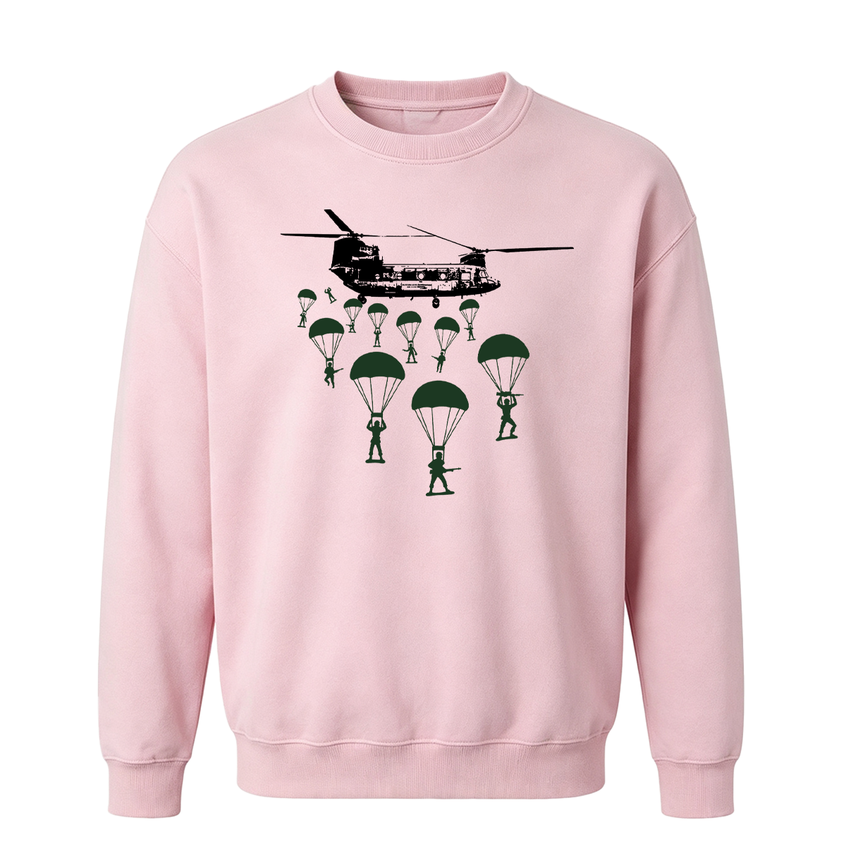 Paratroopers With Chinook Helicopter Oversized T-shirt