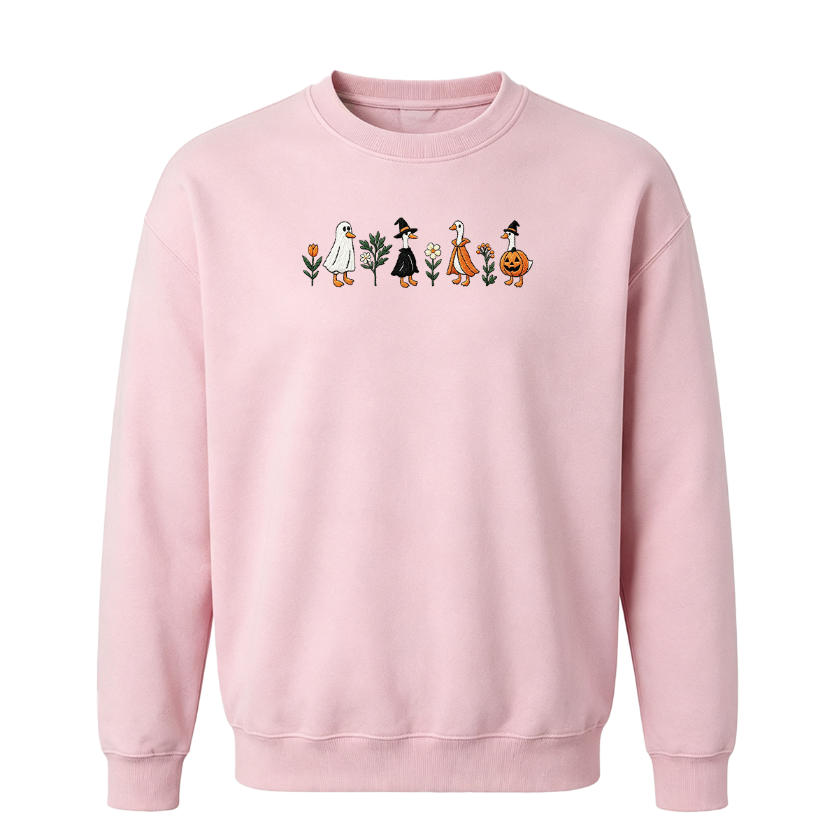 Embroidered Spooky Goose Halloween Sweatshirt