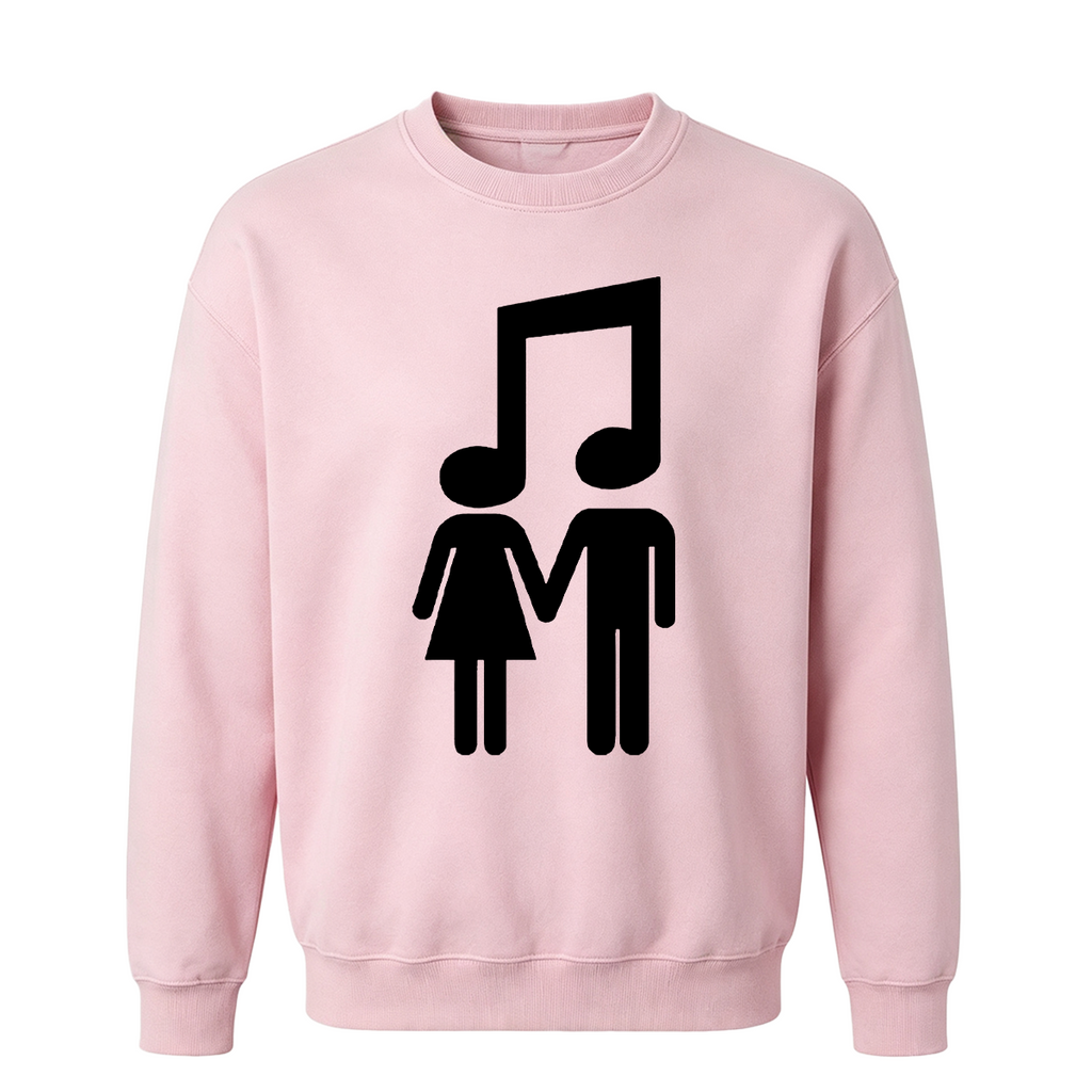 Music Note Couple Oversized T-shirt