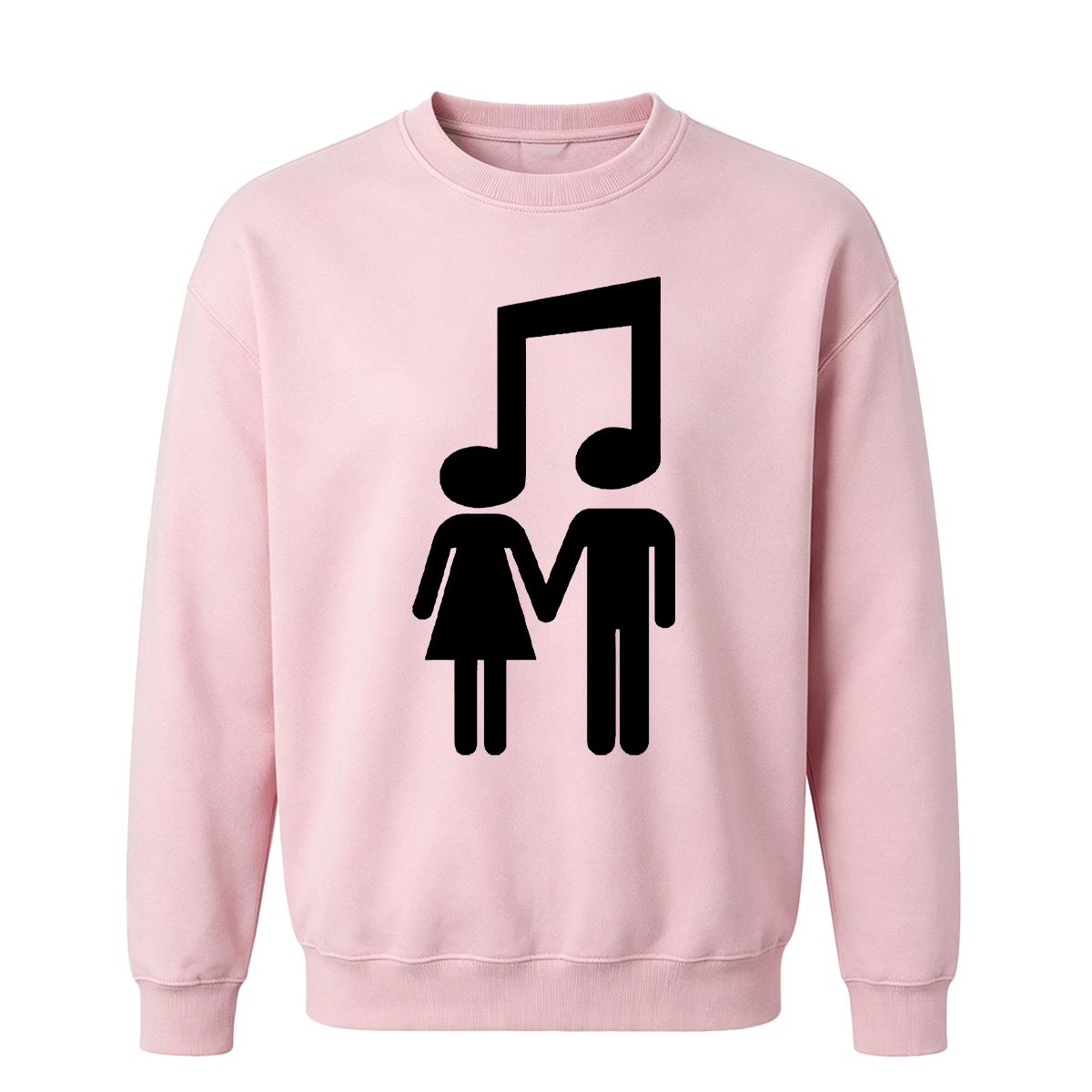 Music Note Couple Oversized T-shirt