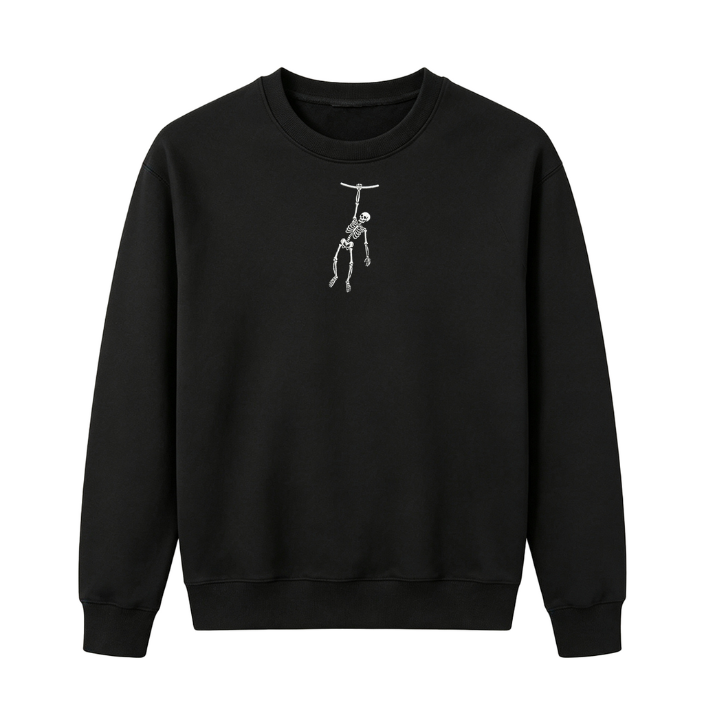 Spooky Season Skeleton Embroidered Halloween Sweatshirt