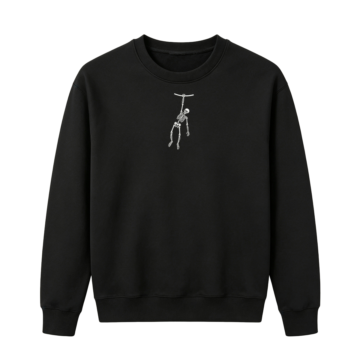 Spooky Season Skeleton Embroidered Halloween Sweatshirt
