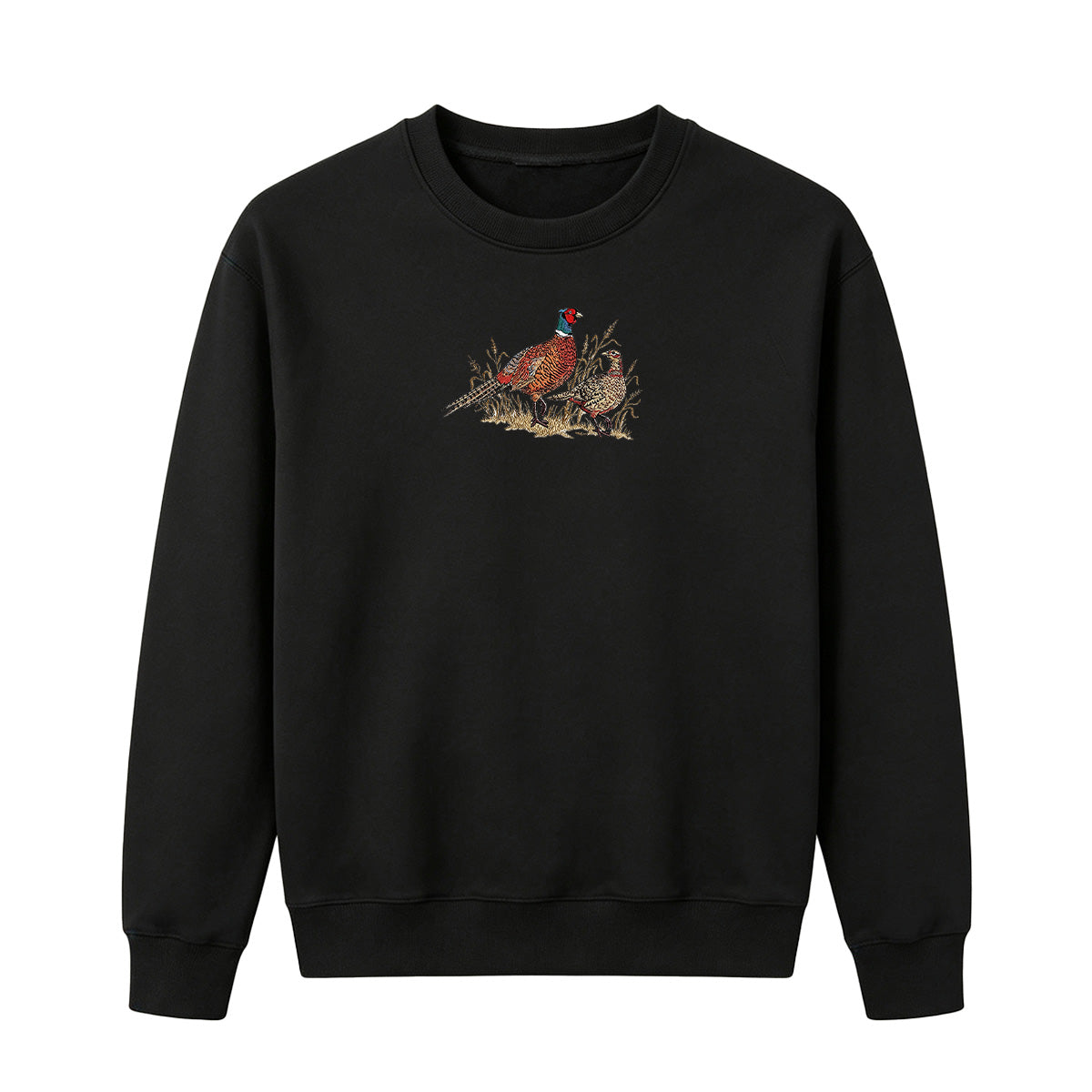 Embroidered Pheasant  Sweatshirt
