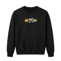 Embroidered Halloween Coquette Pumpkins Sweatshirt