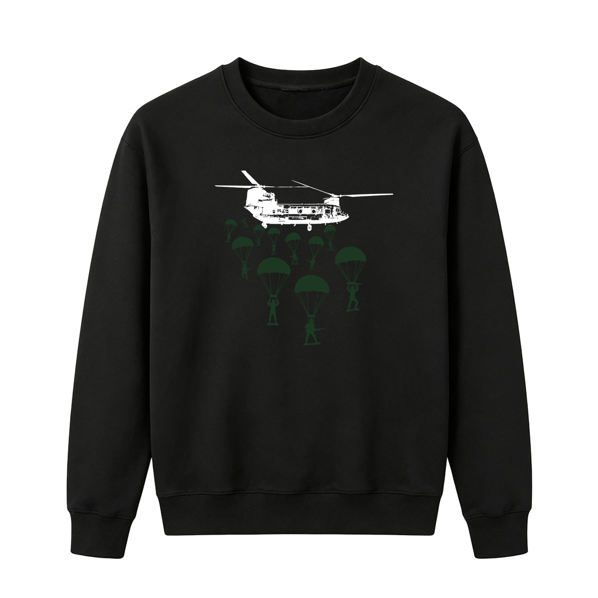 Paratroopers With Chinook Helicopter Oversized T-shirt