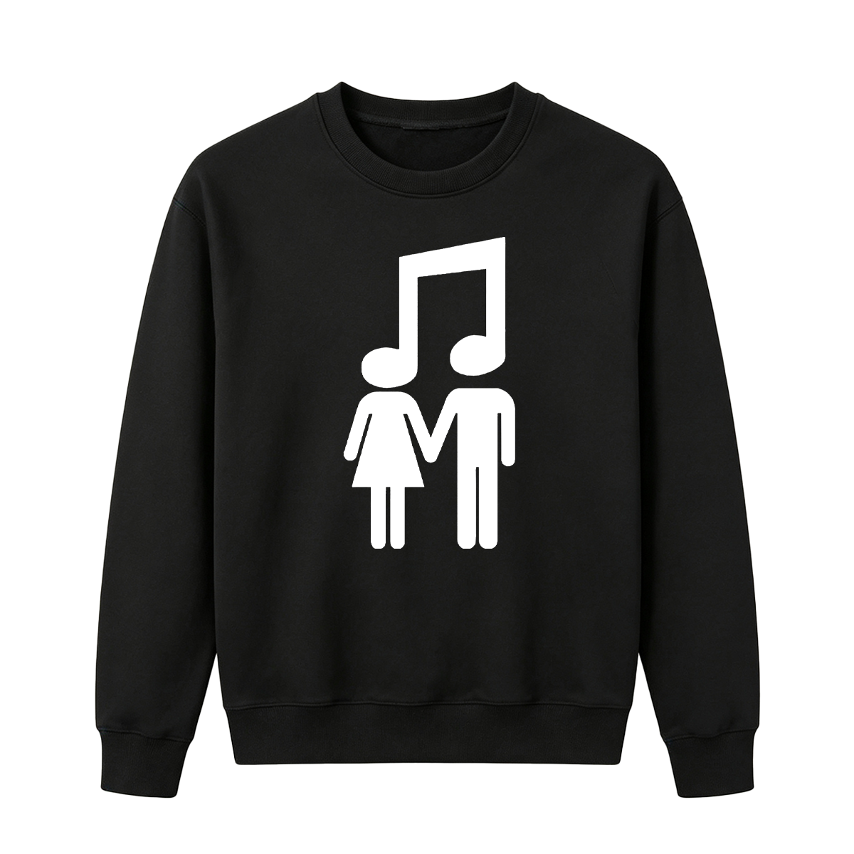 Music Note Couple Oversized T-shirt