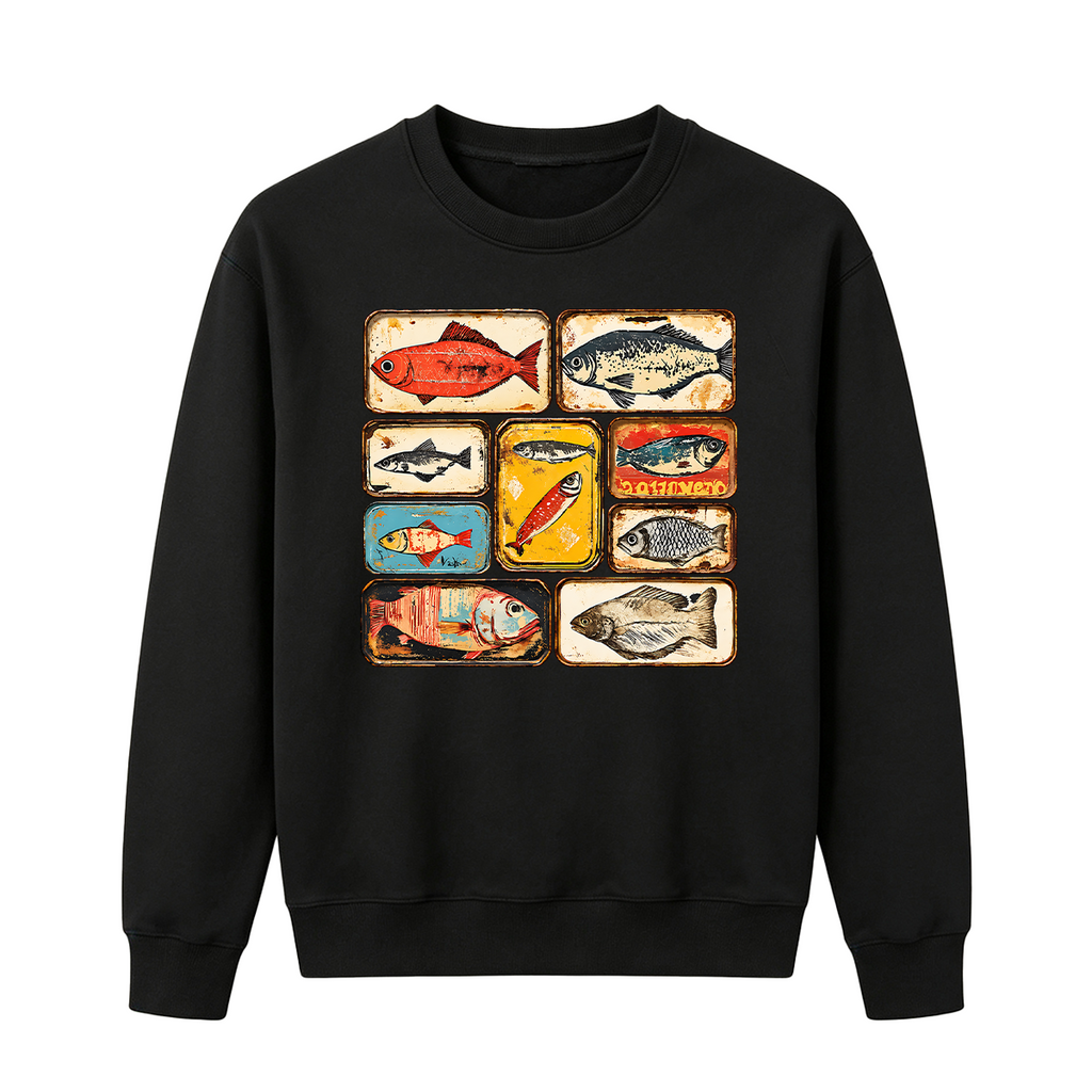 Vintage Tinned Fish Oversized T-shirt