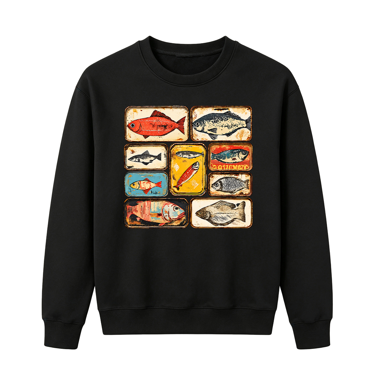 Vintage Tinned Fish Oversized T-shirt
