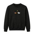 Embroidered Halloween Black and Brown & Brown Dachshunds Spooky Season Sweatshirt