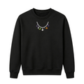 Spooky Season Necklace Charms Embroidered Halloween Sweatshirt