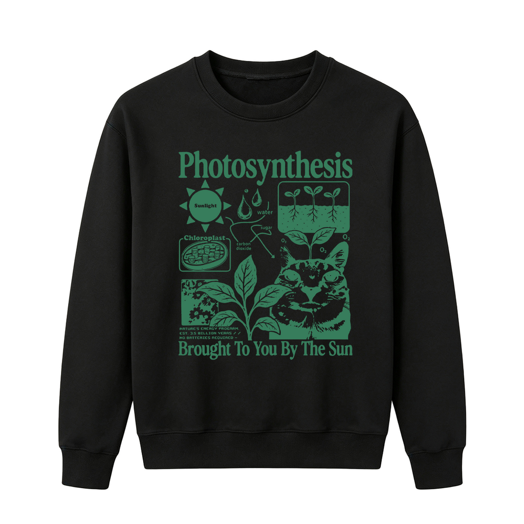 Photosynthesis Cat Oversized T-shirt