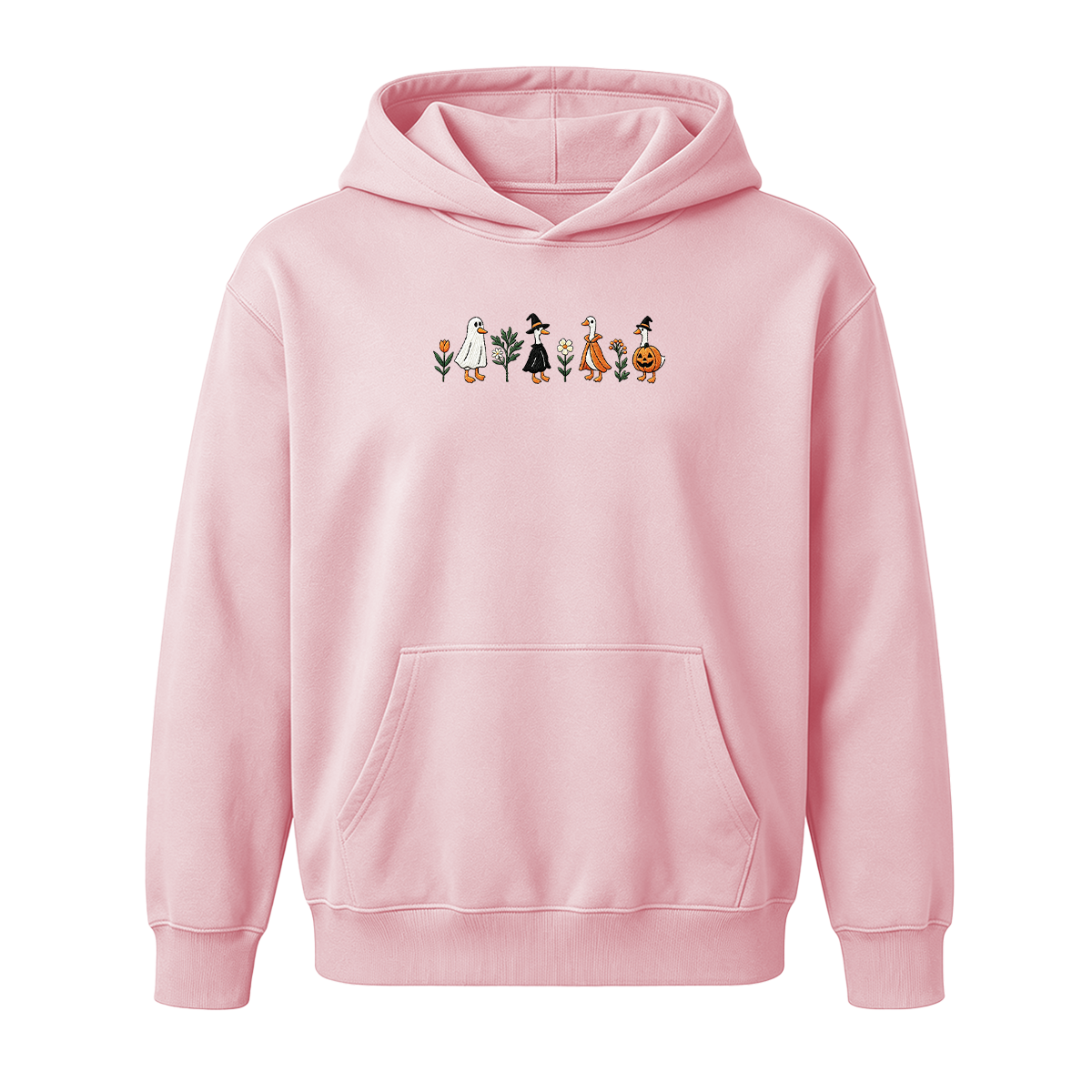 Embroidered Spooky Goose Halloween Hoodie