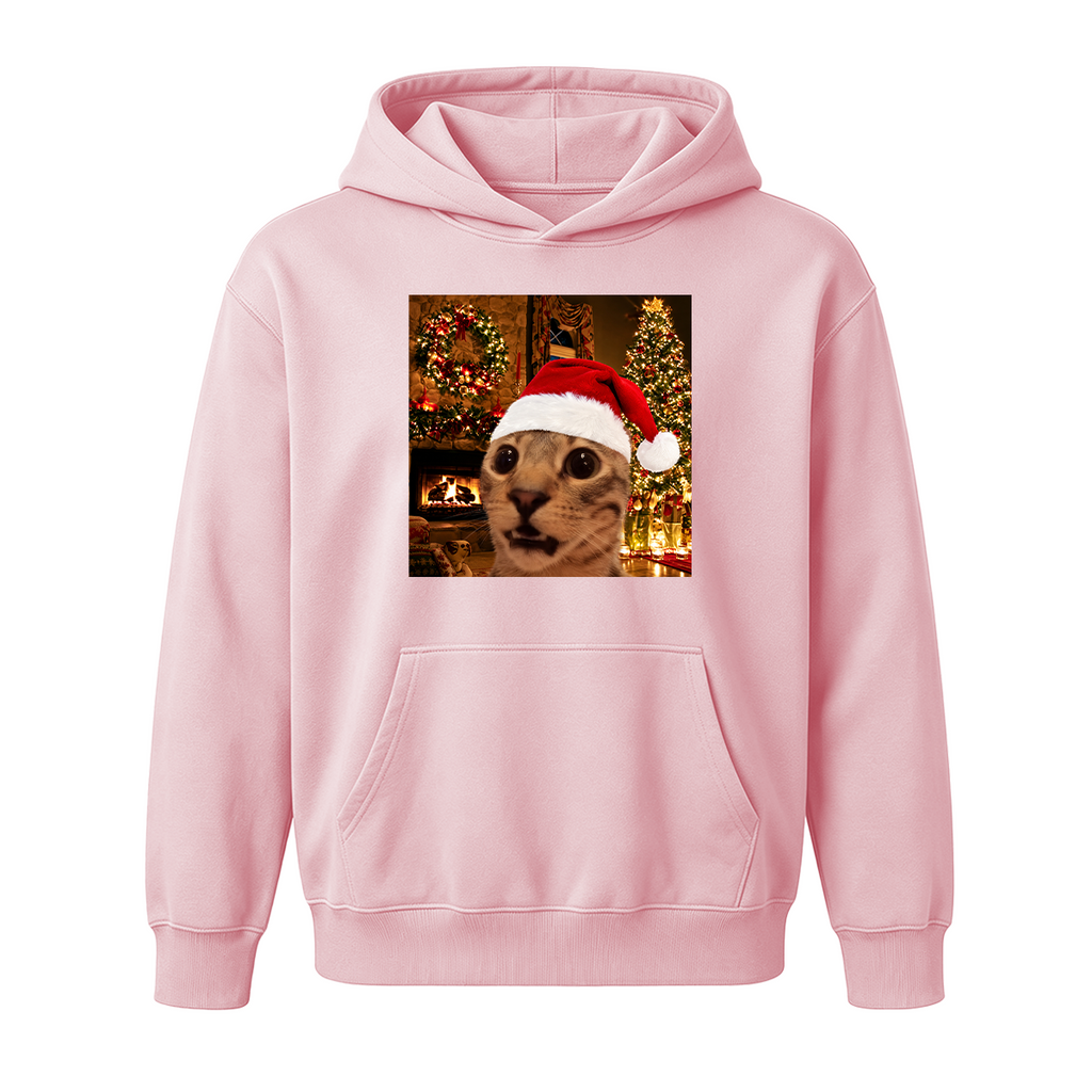 Funny Christmas Cat Oversized T-shirt