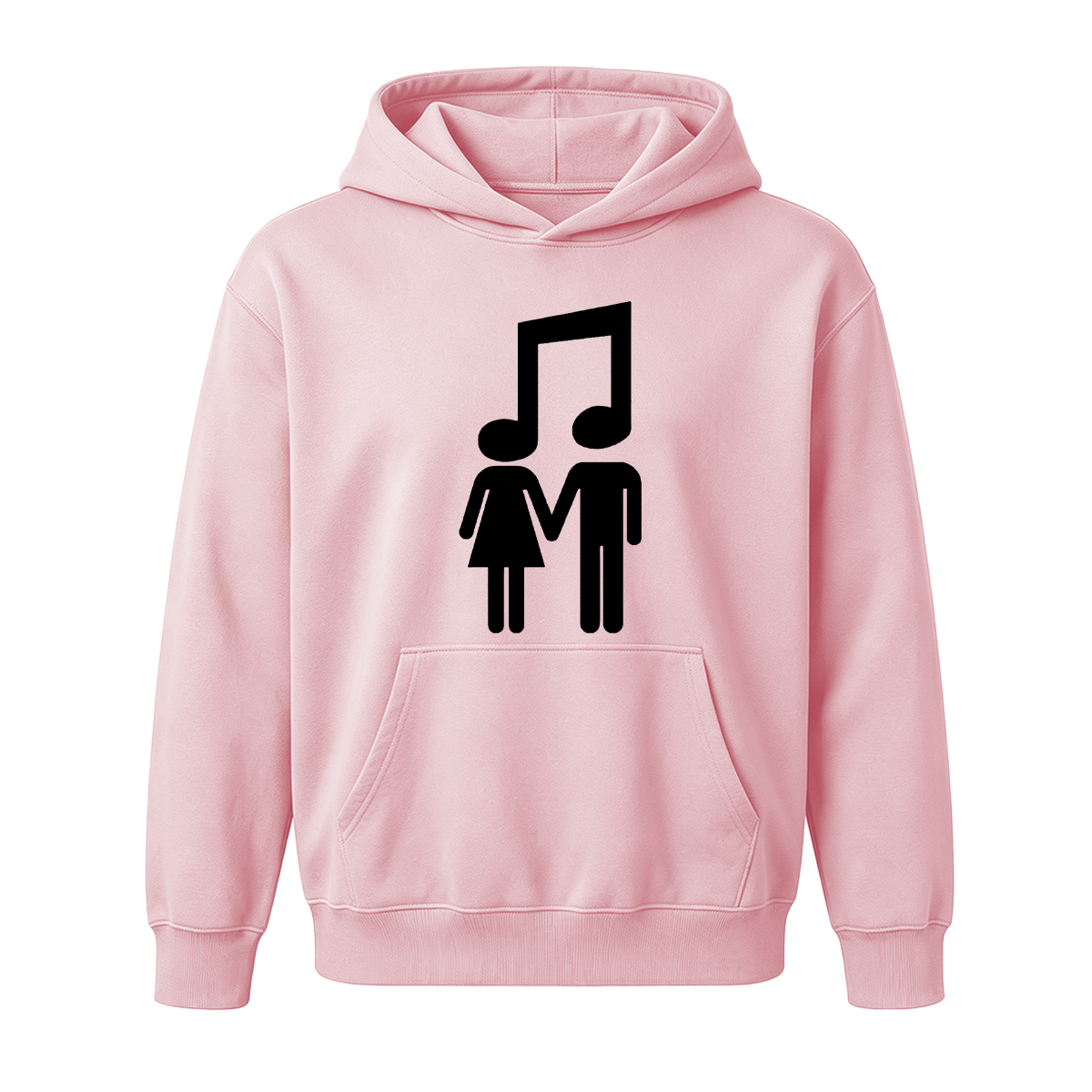 Music Note Couple Oversized T-shirt