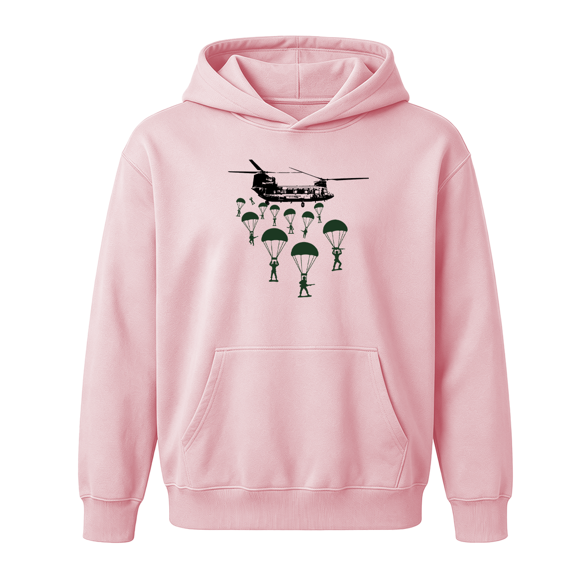Paratroopers With Chinook Helicopter Oversized T-shirt