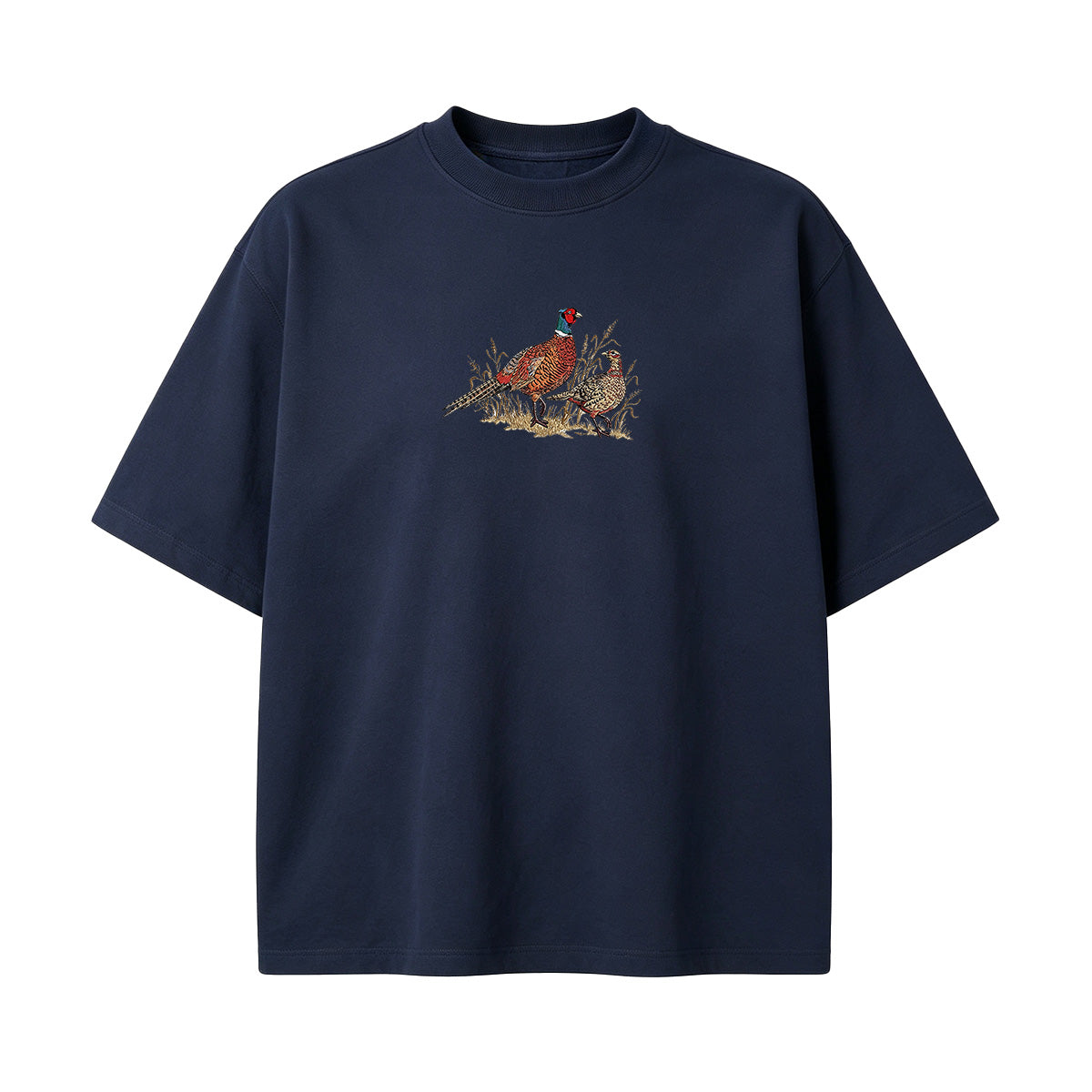 Embroidered Pheasant  T-shirt
