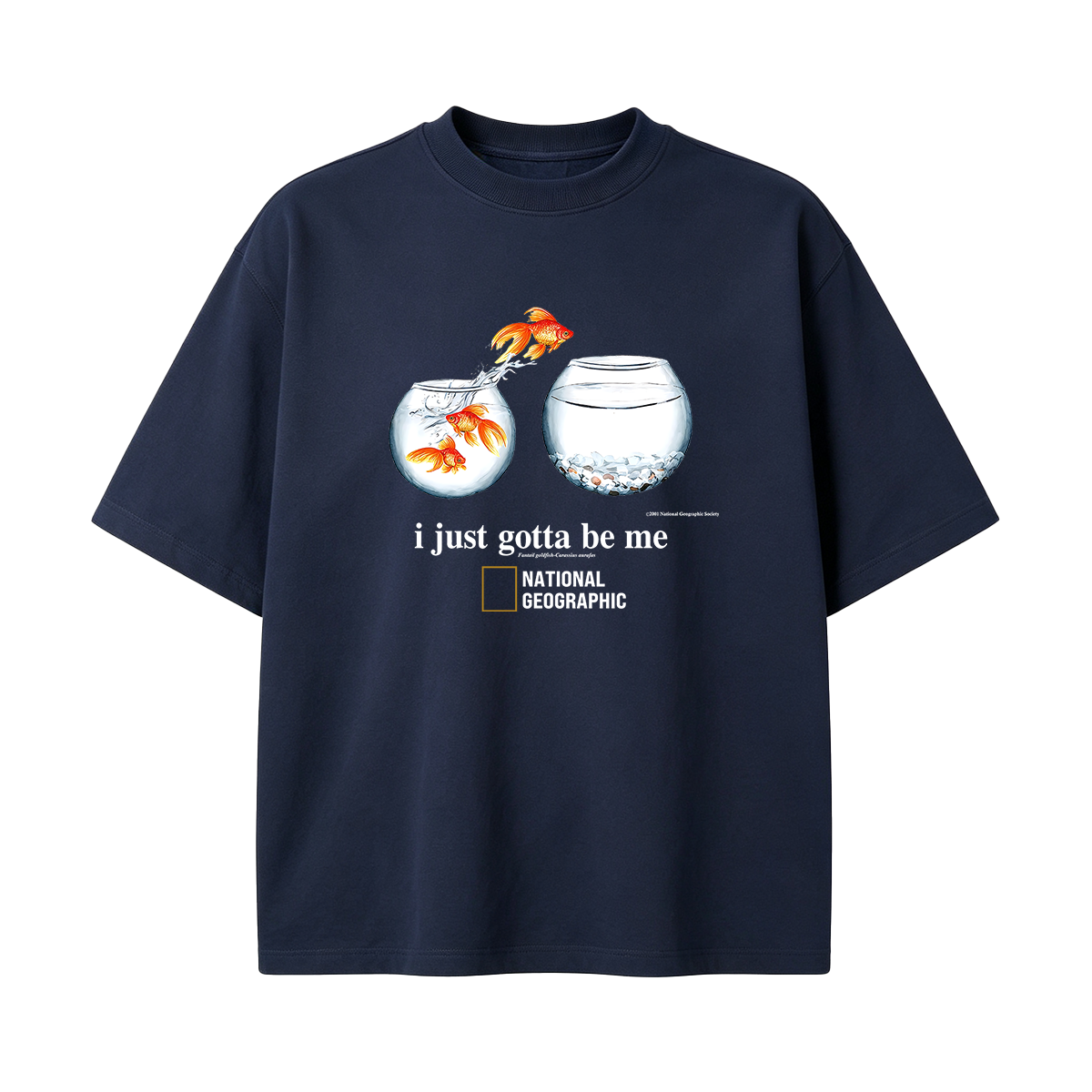 I Just Gotta Be Me Flying Goldfish Oversized T-shirt