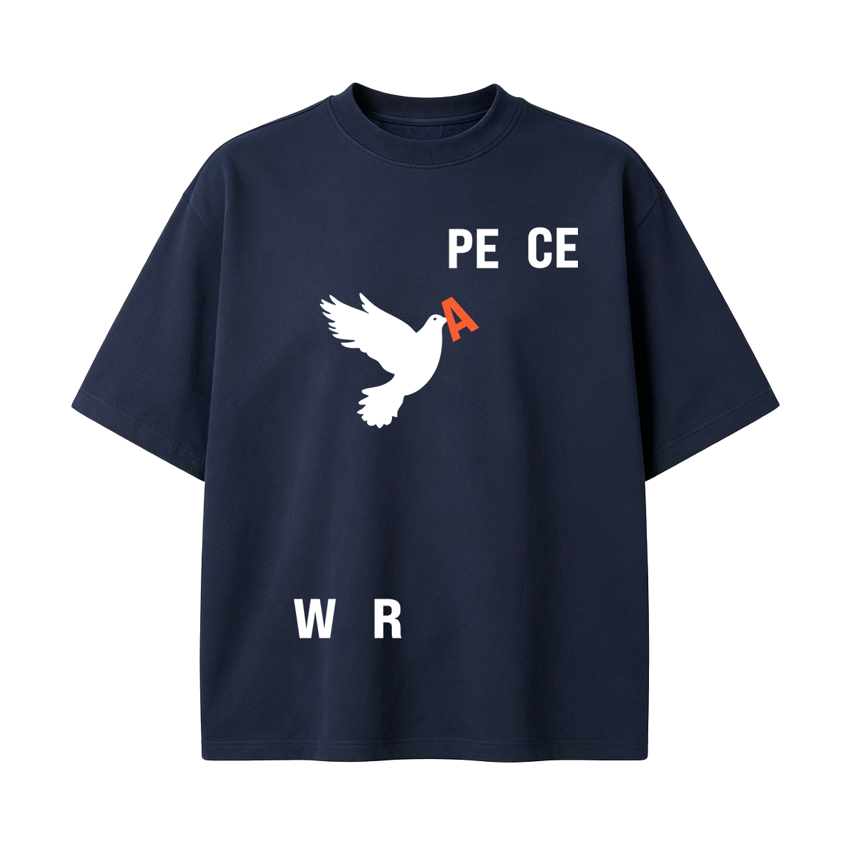 Peace & War Cotton Oversized T-shirt