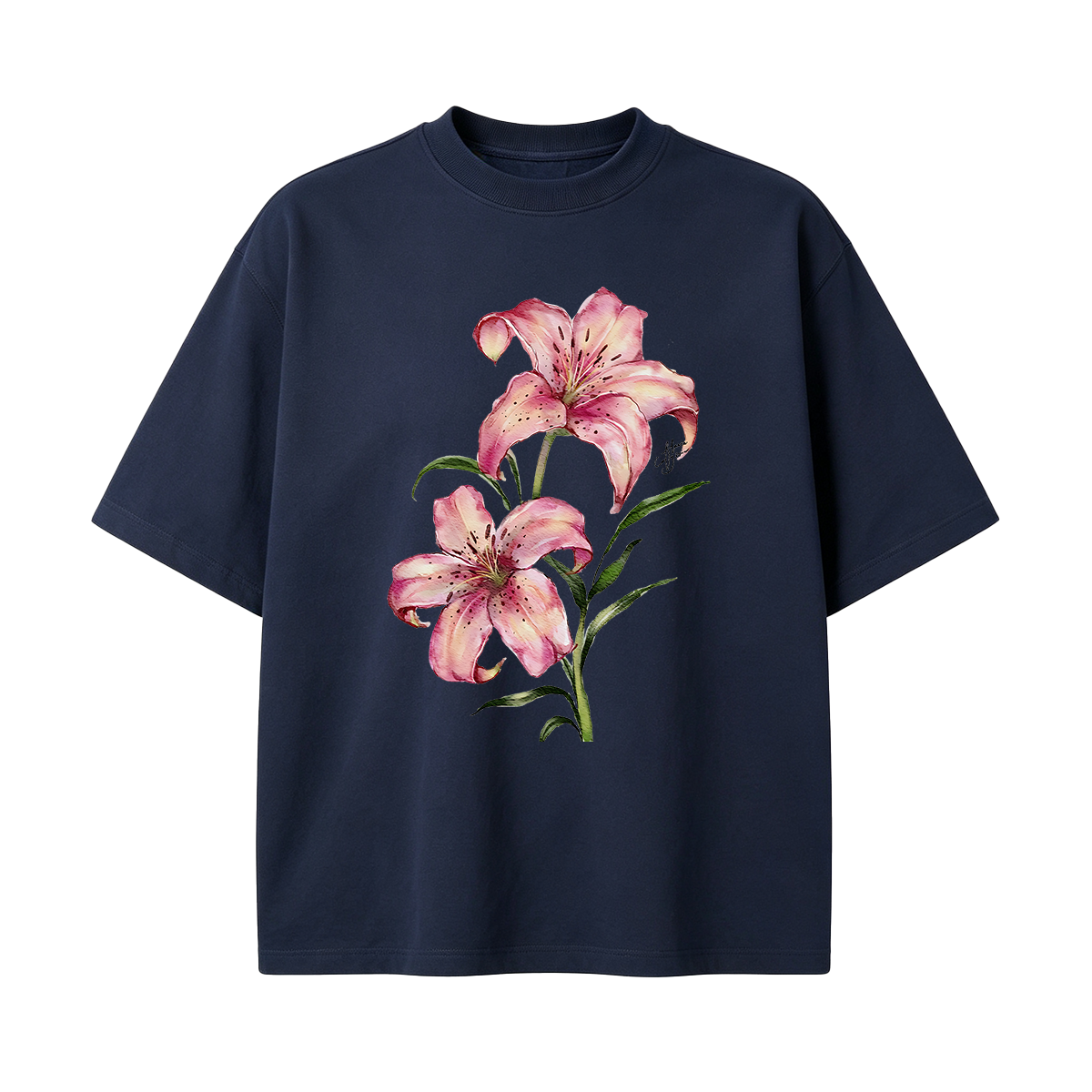 Watercolor lily flowers T-shirt