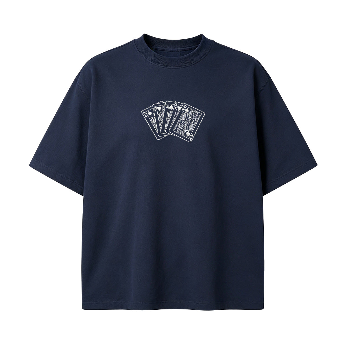 Embroidered Poker King T-shirt