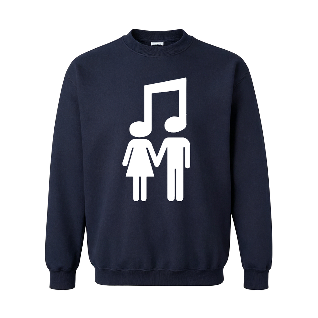 Music Note Couple Oversized T-shirt