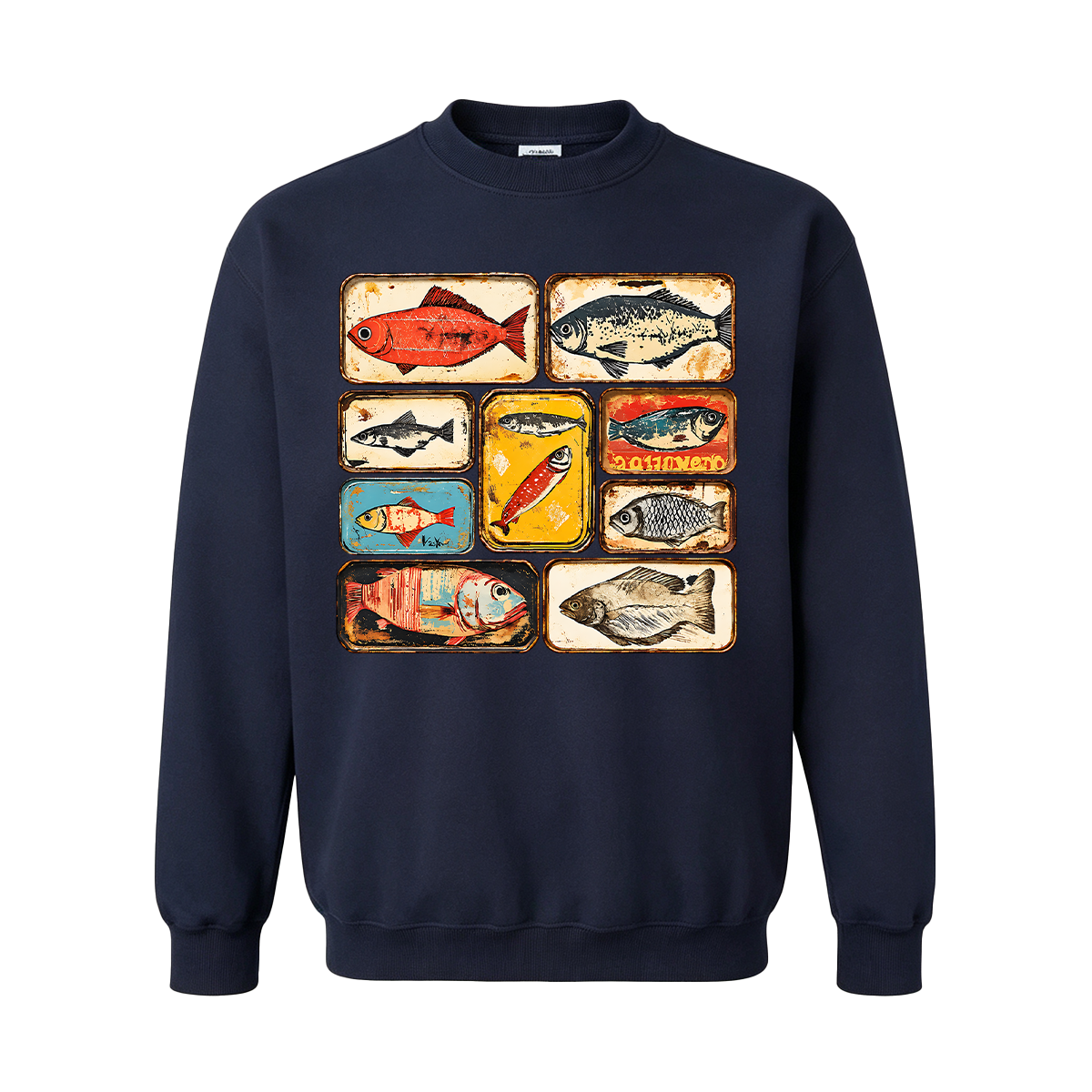 Vintage Tinned Fish Oversized T-shirt