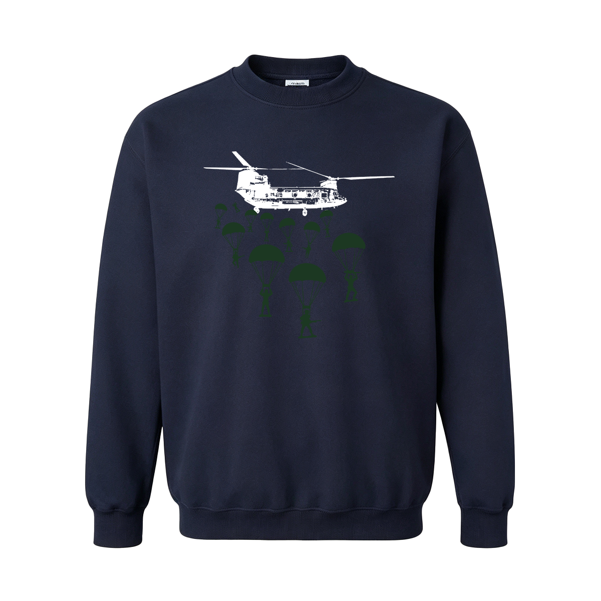 Paratroopers With Chinook Helicopter Oversized T-shirt