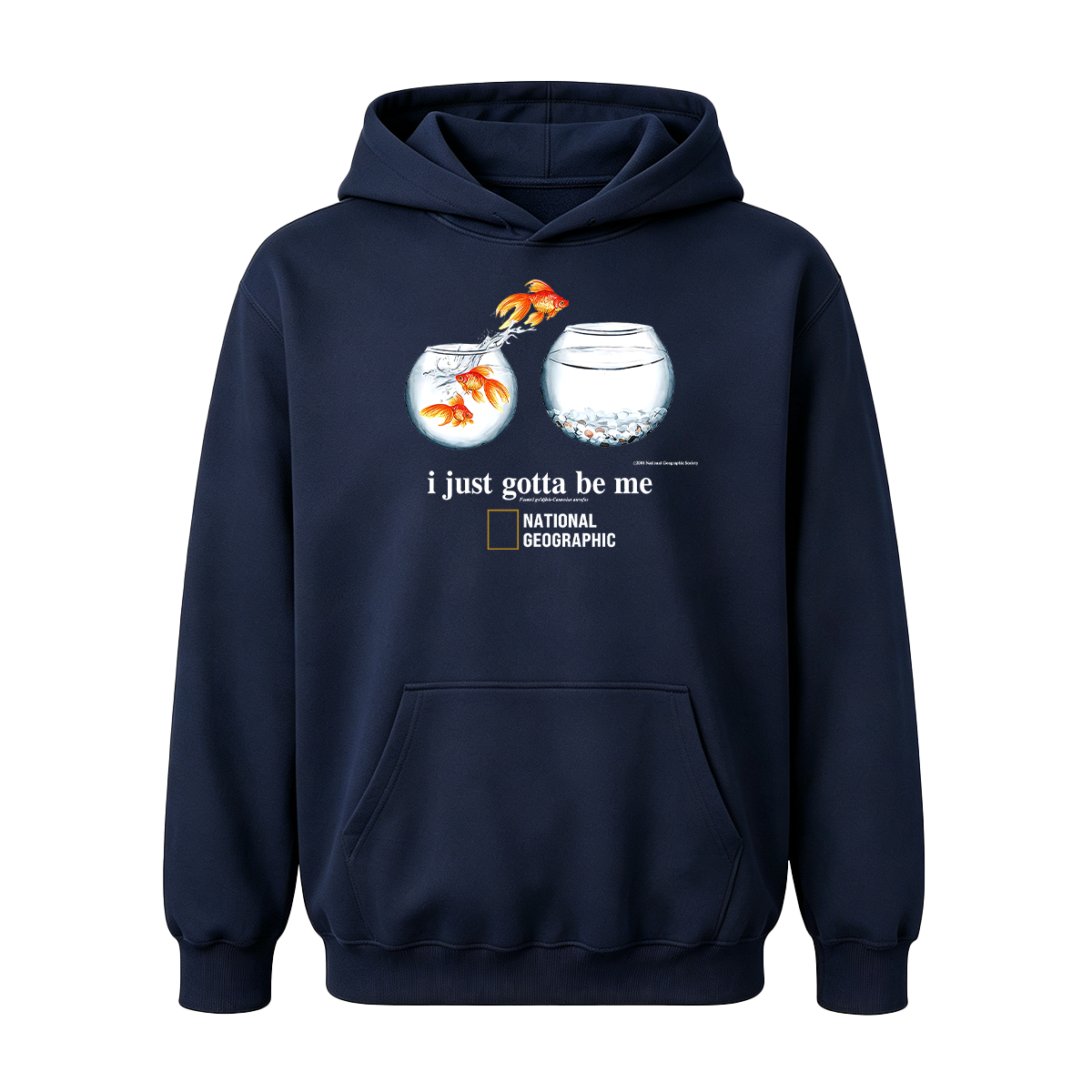 I Just Gotta Be Me Flying Goldfish Oversized T-shirt