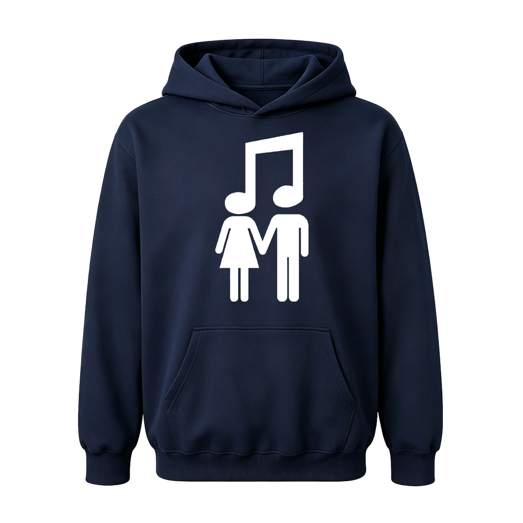 Music Note Couple Oversized T-shirt
