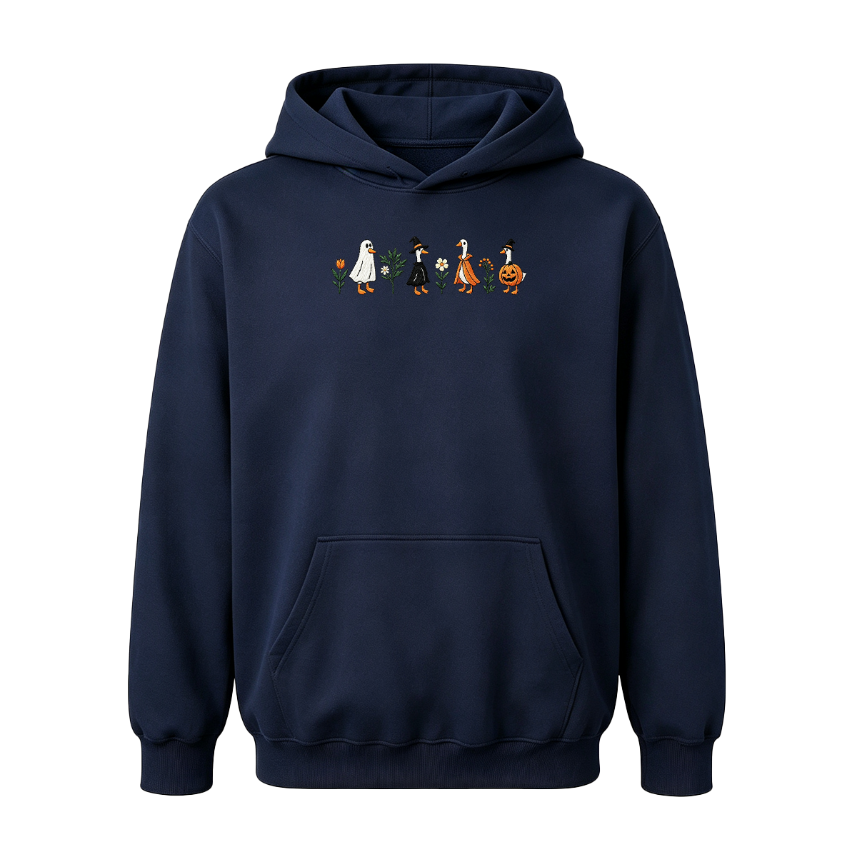 Embroidered Spooky Goose Halloween Hoodie