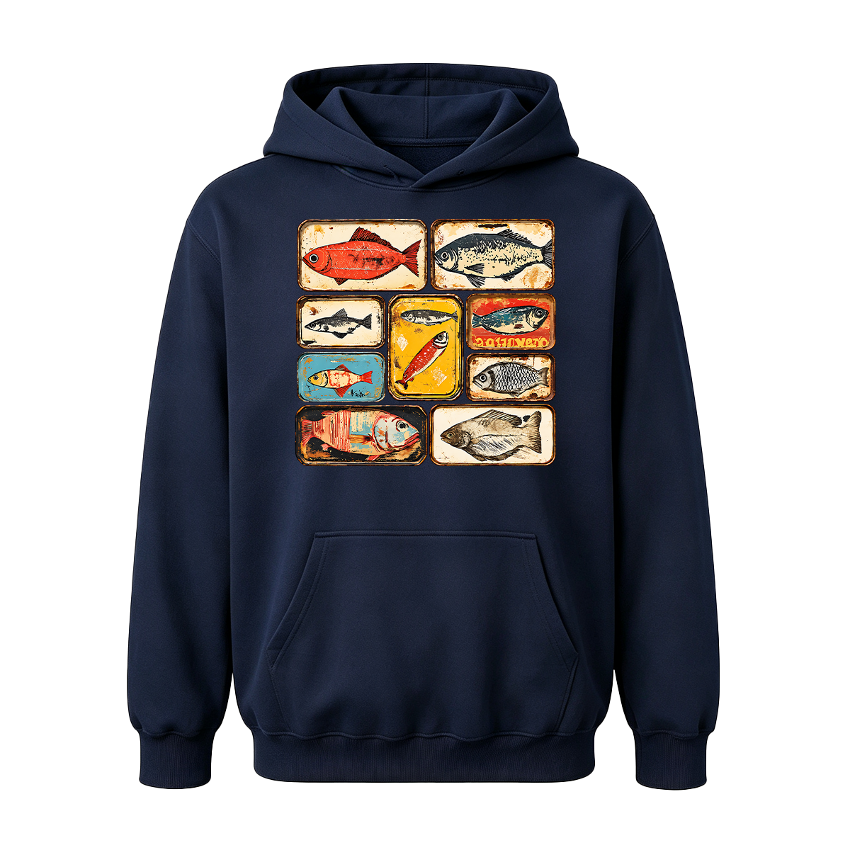 Vintage Tinned Fish Oversized T-shirt