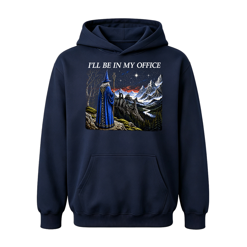 I'll Be In My Office Funny Wizard Fantasy Magic Oversized T-shirt