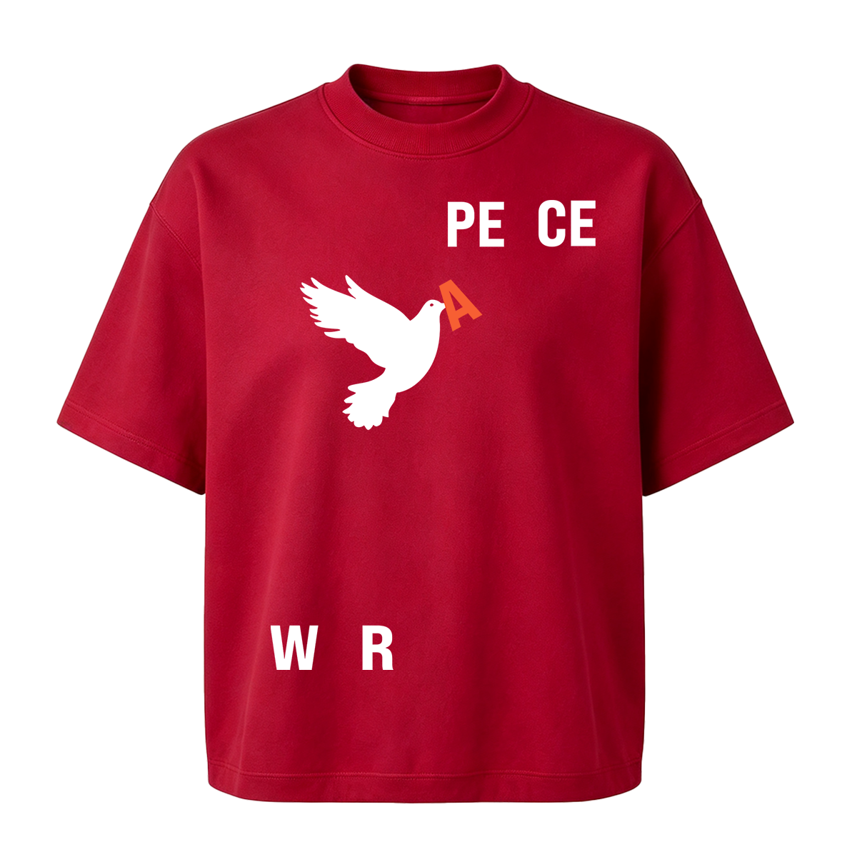 Peace & War Cotton Oversized T-shirt