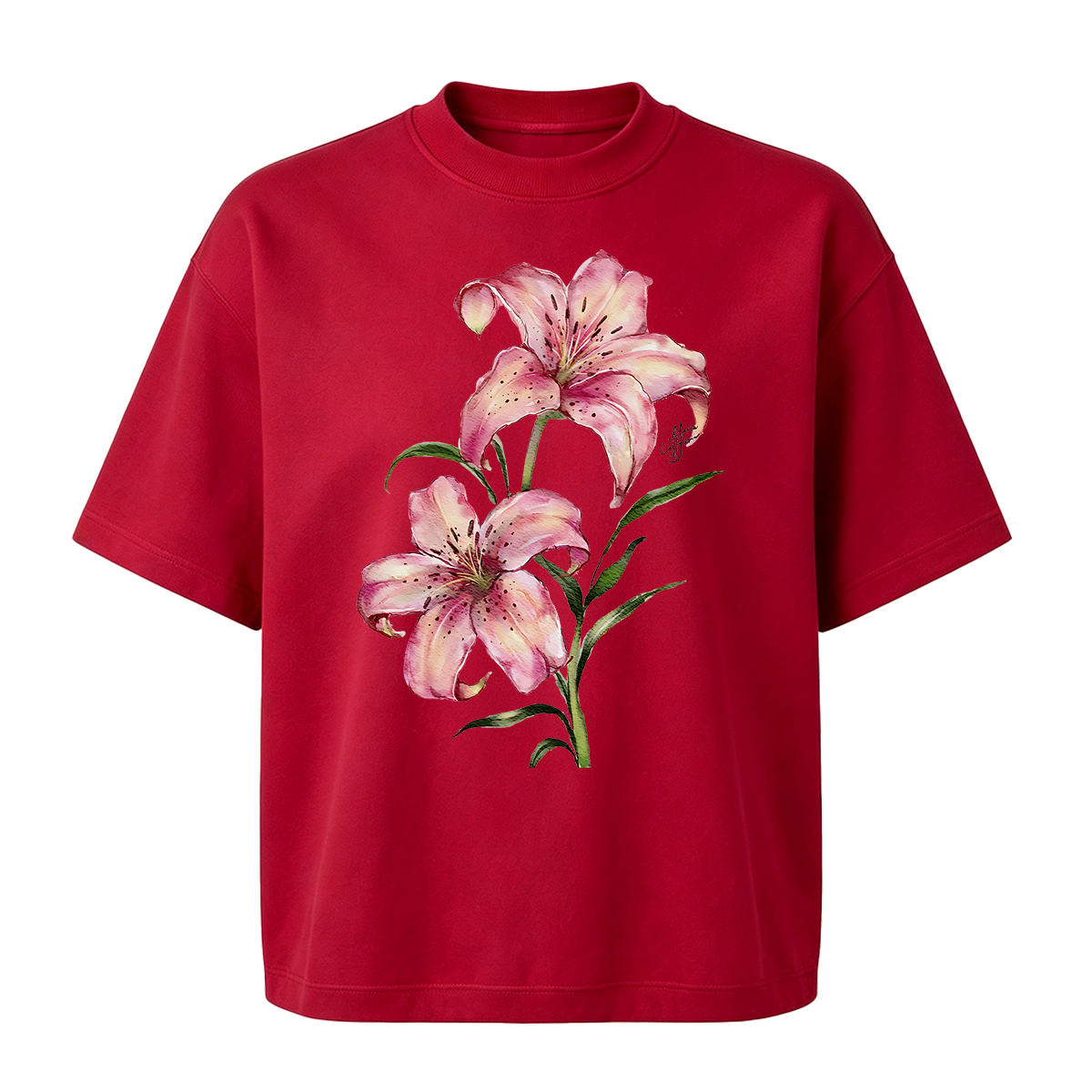 Watercolor lily flowers T-shirt