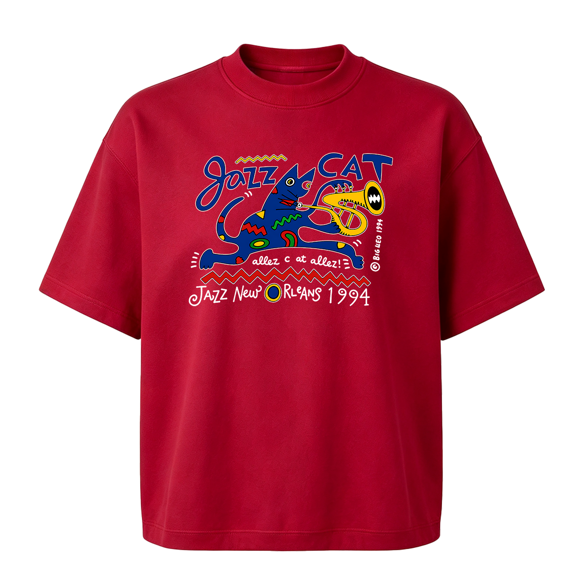 Jazz Cat Oversized T-shirt