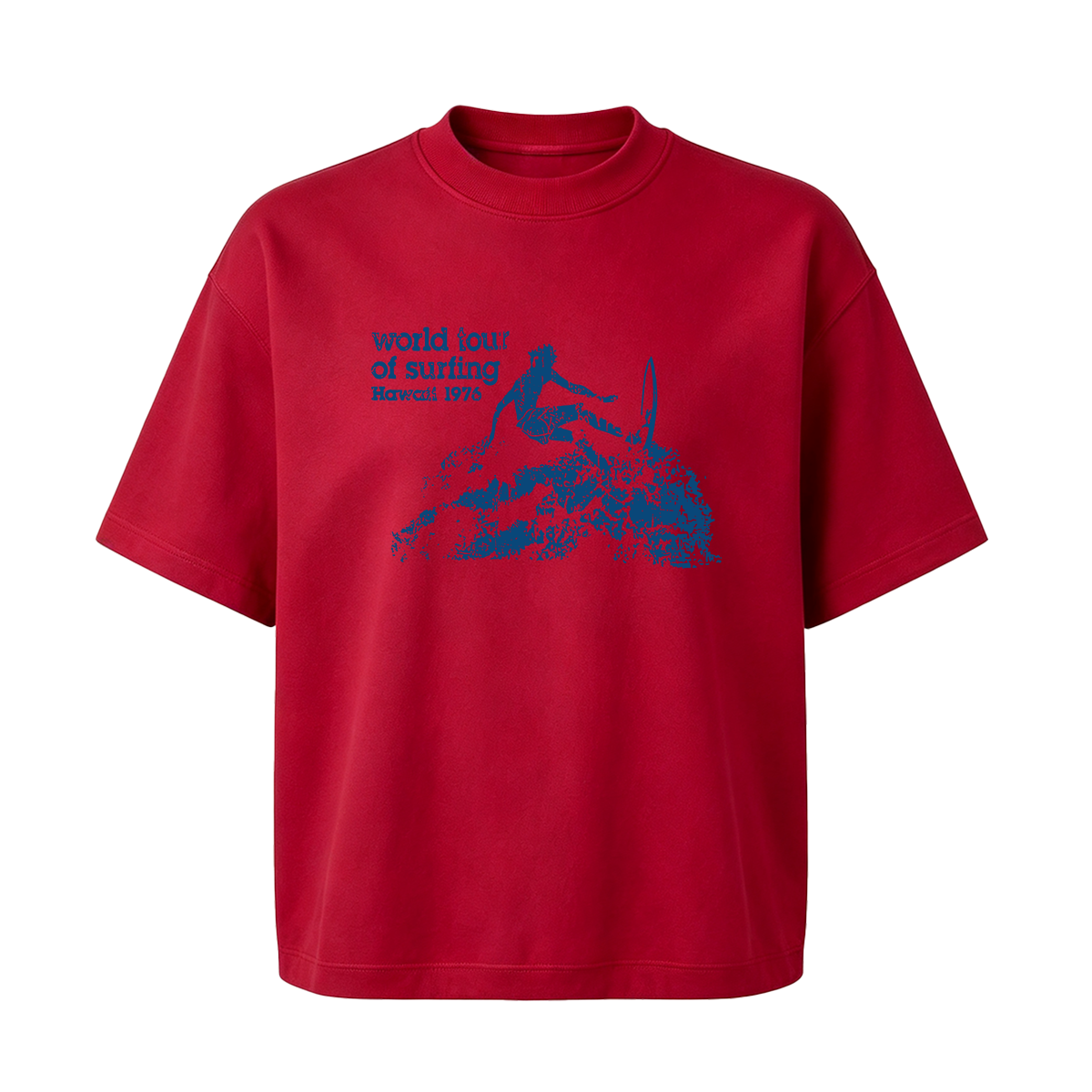 world tour of surfing Hawaii 1976 T-shirt