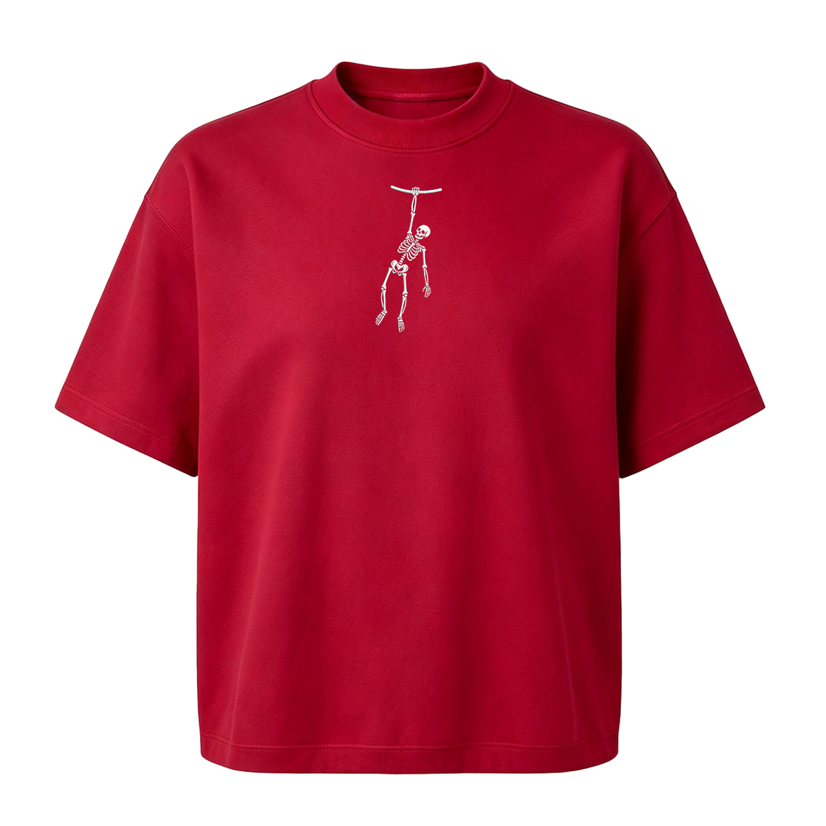 Spooky Season Skeleton Embroidered Halloween T-shirt