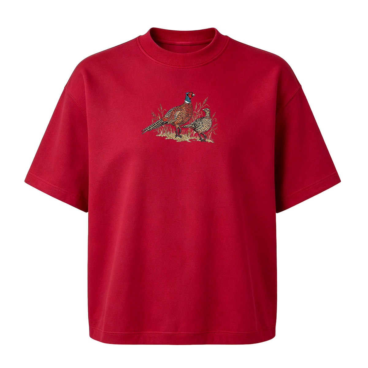 Embroidered Pheasant  T-shirt