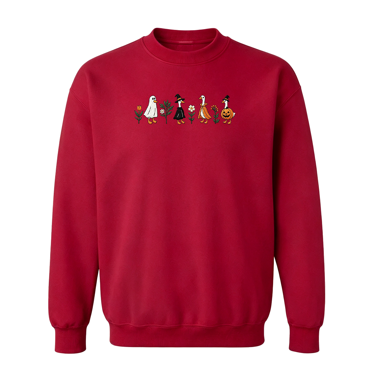 Embroidered Spooky Goose Halloween Sweatshirt