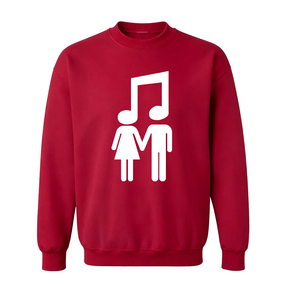 Music Note Couple Oversized T-shirt