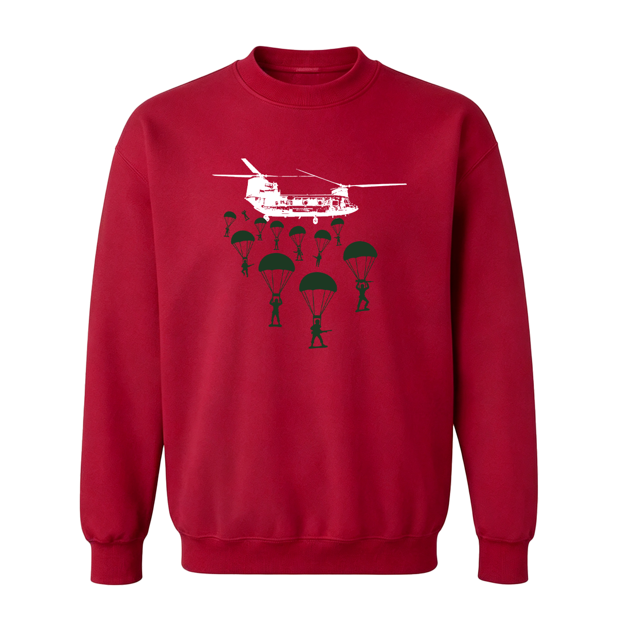 Paratroopers With Chinook Helicopter Oversized T-shirt