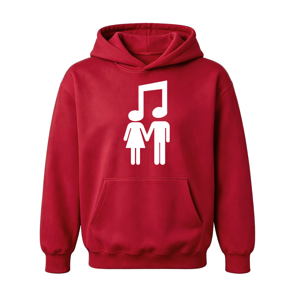Music Note Couple Oversized T-shirt