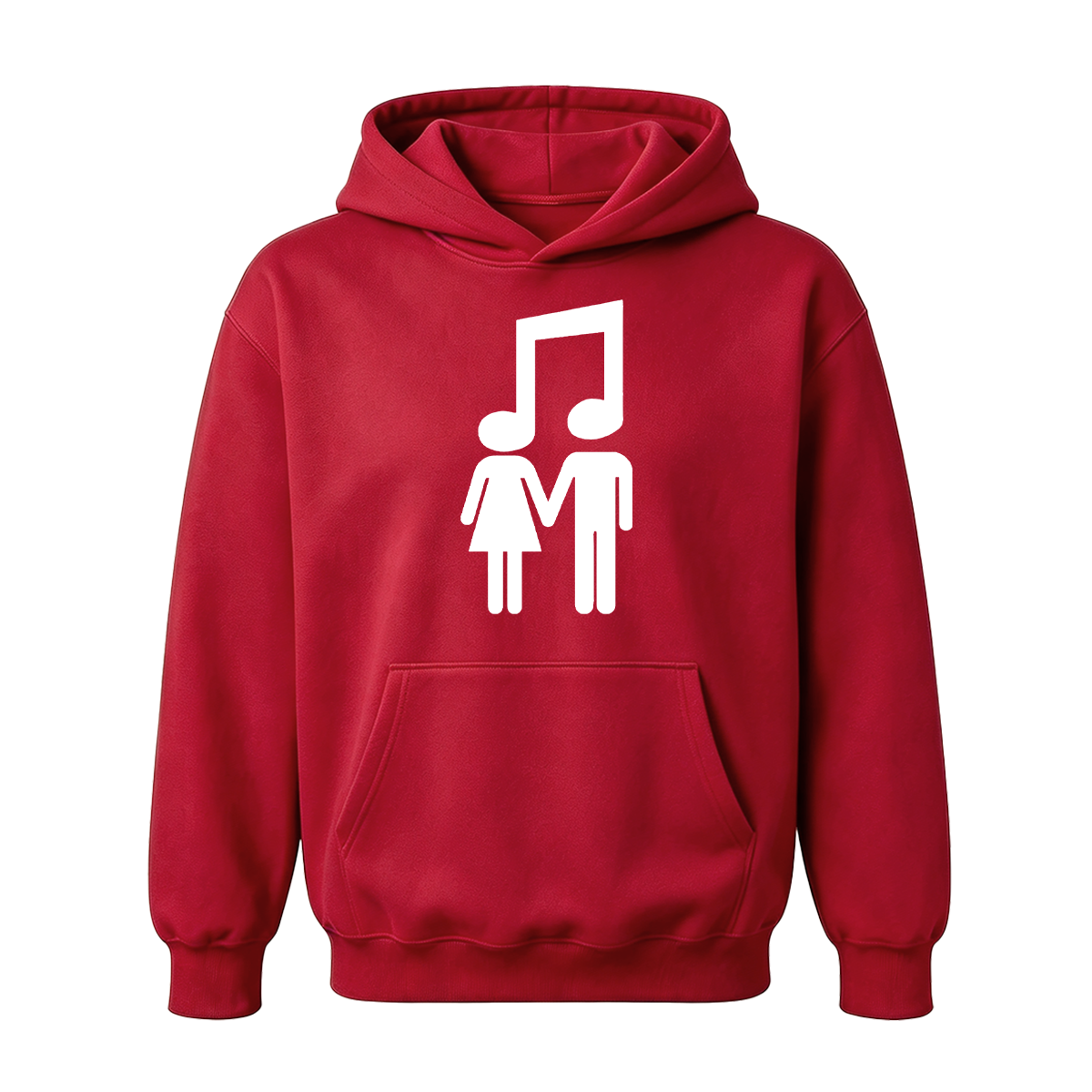 Music Note Couple Oversized T-shirt