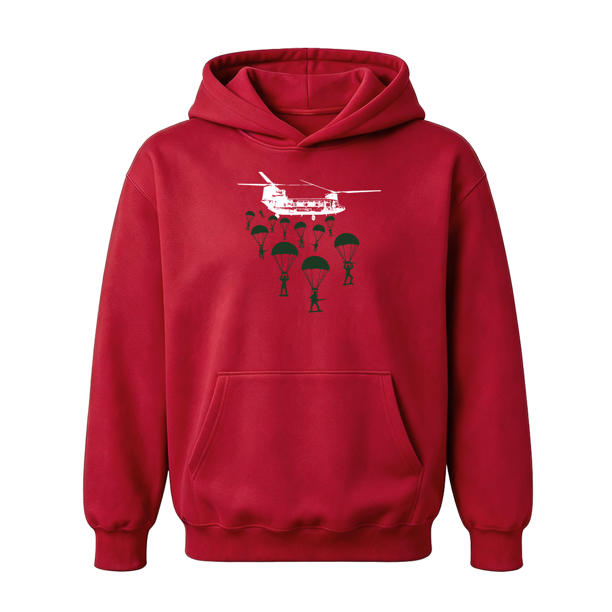 Paratroopers With Chinook Helicopter Oversized T-shirt