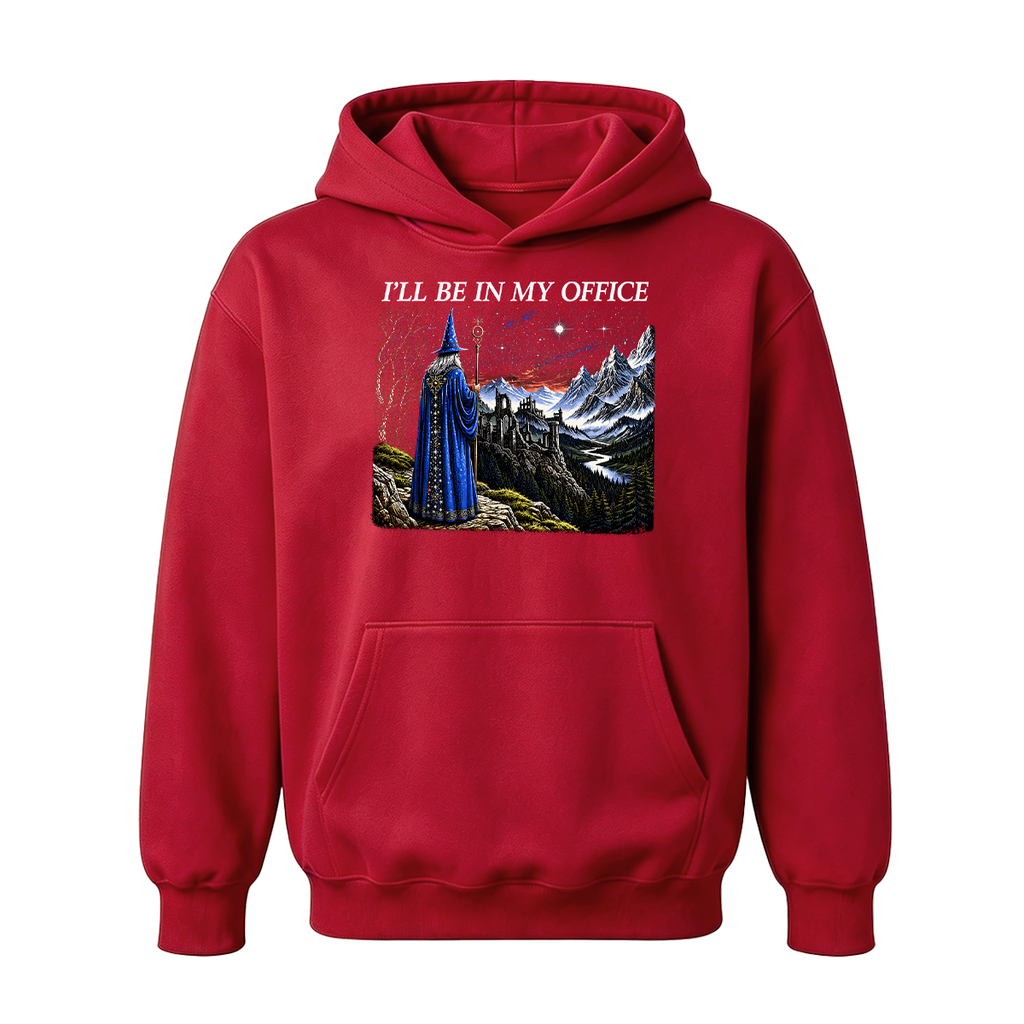 I'll Be In My Office Funny Wizard Fantasy Magic Oversized T-shirt