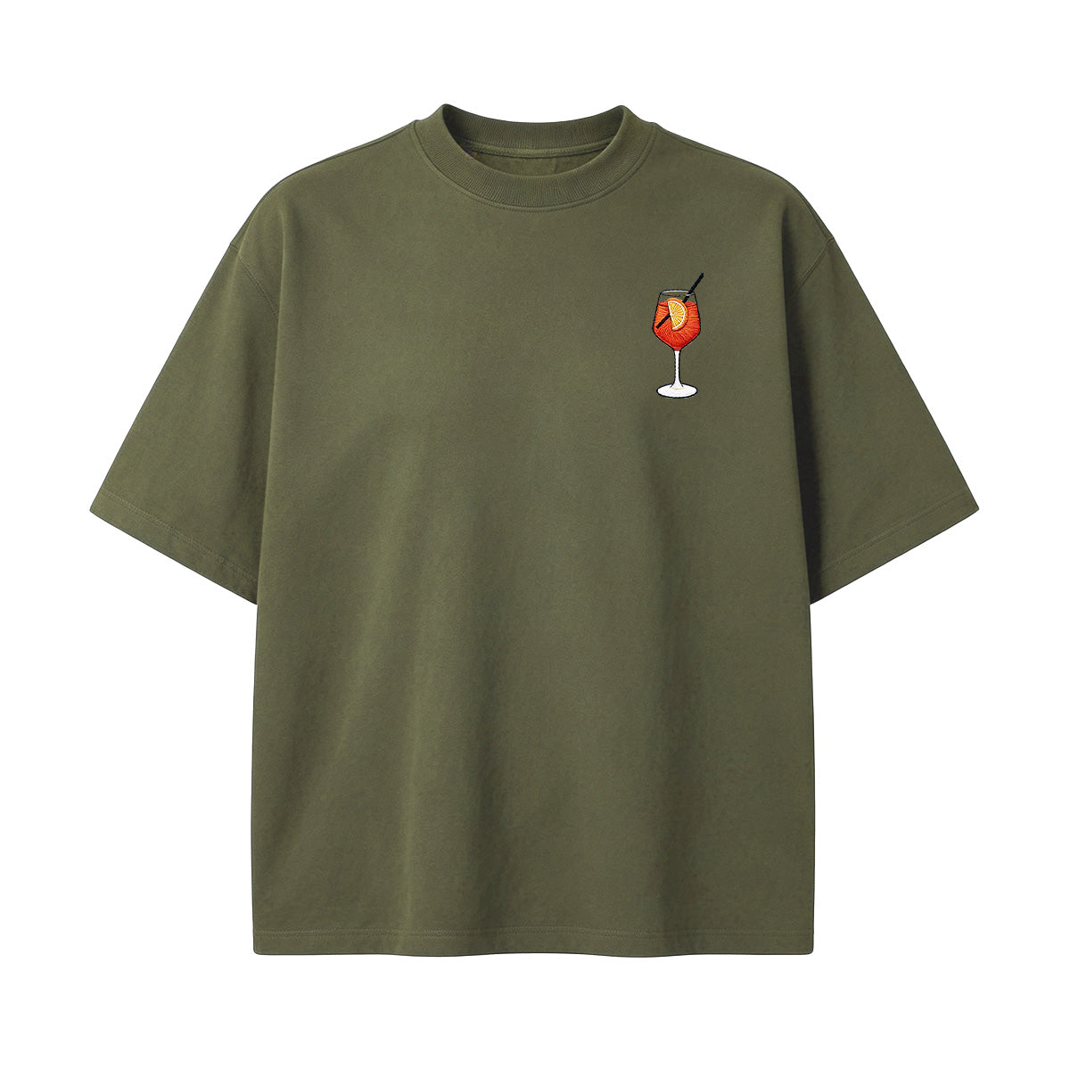 Embroidered Aperol Spritz T-shirt
