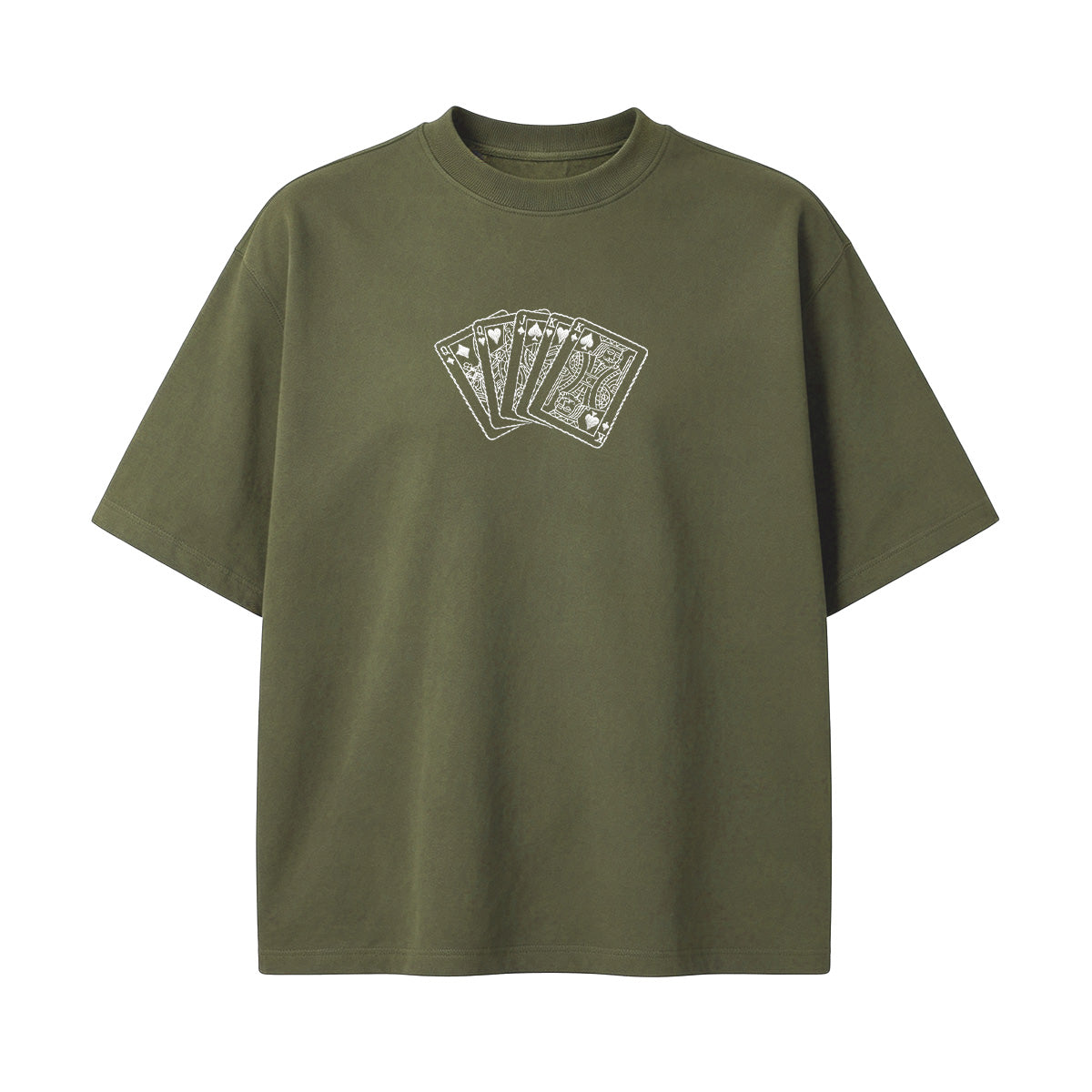 Embroidered Poker King T-shirt