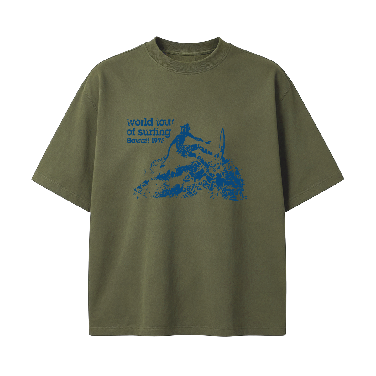 world tour of surfing Hawaii 1976 T-shirt