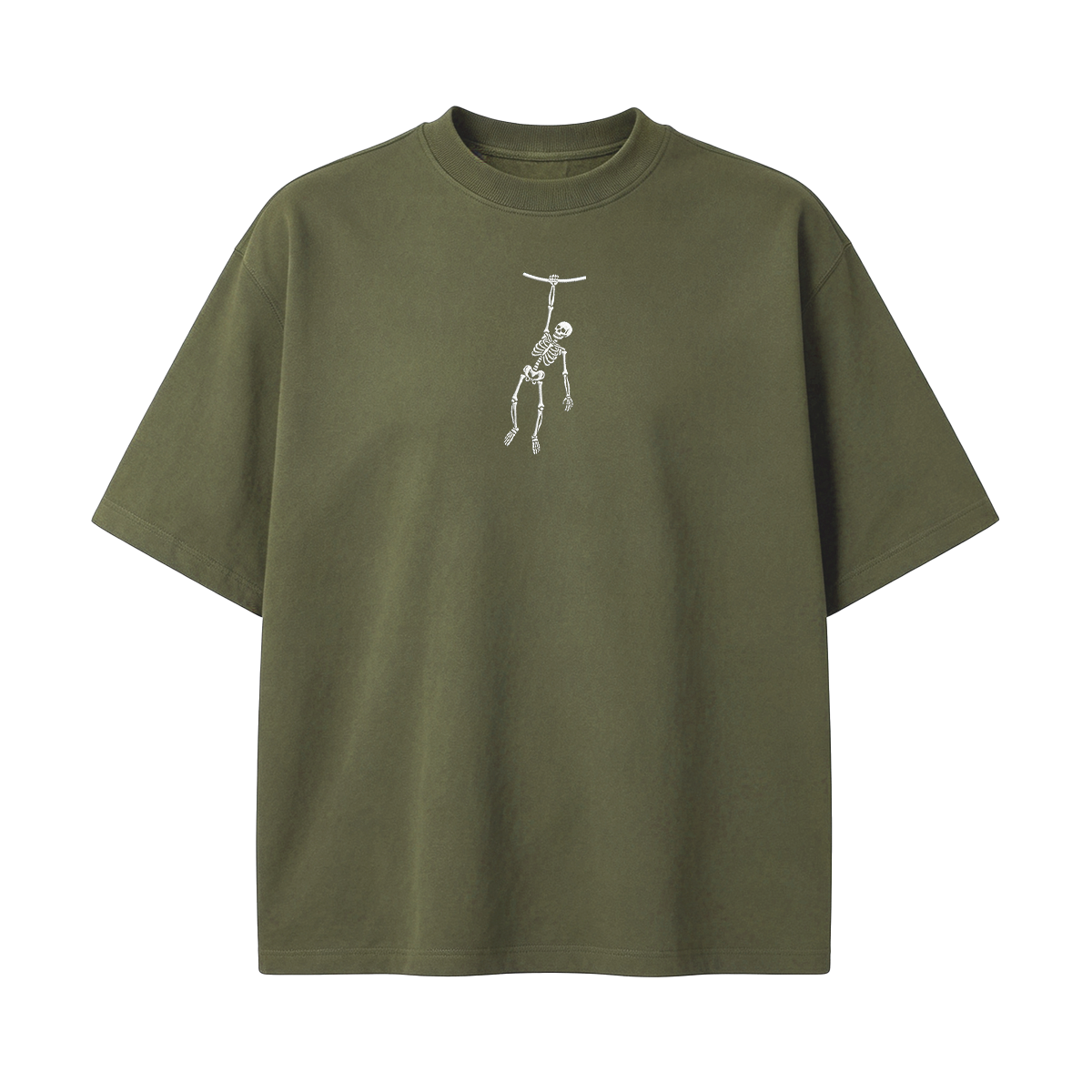 Spooky Season Skeleton Embroidered Halloween T-shirt