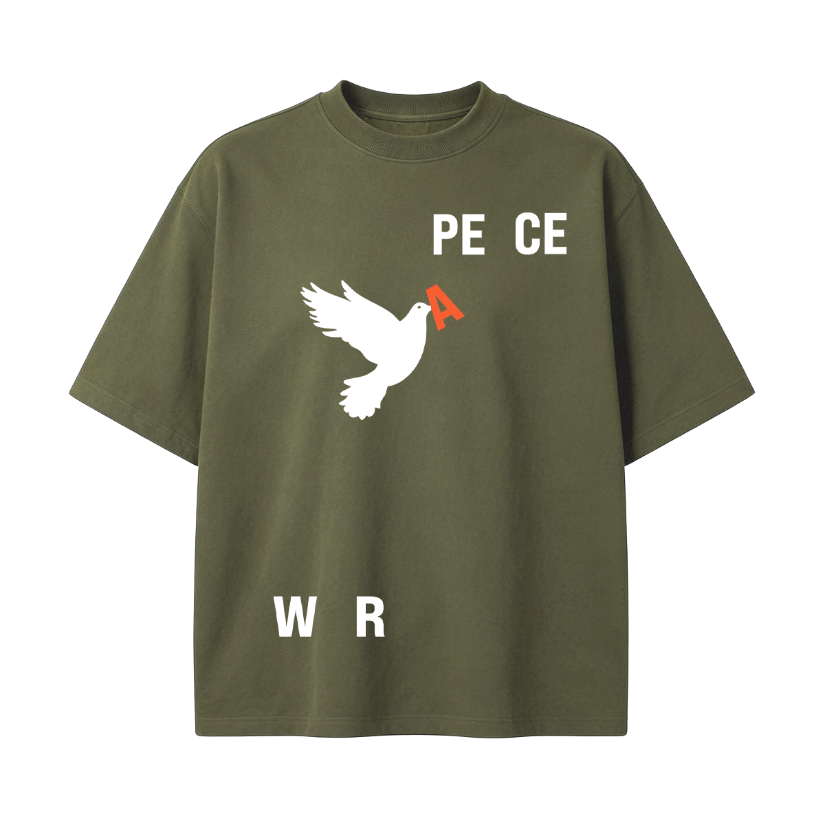 Peace & War Cotton Oversized T-shirt